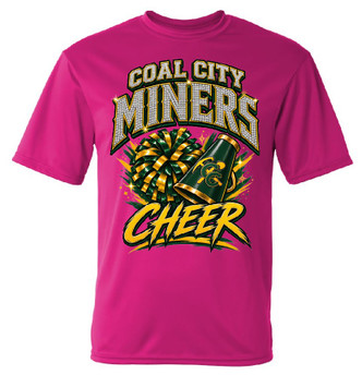 Coal City Miners Cheer Performance T-Shirt Pink