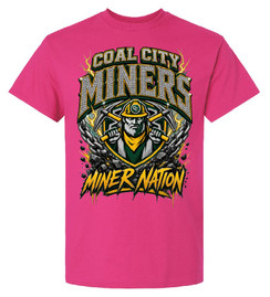 Coal City Miner Nation Cotton T-Shirt Pink