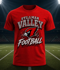 Stillman Valley Red Football Hype T-Shirt