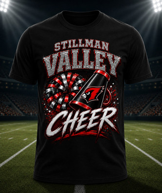 Stillman Valley Black Cheer Hype T-Shirt