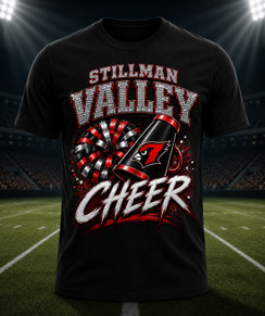 Stillman Valley Black Cheer Hype T-Shirt