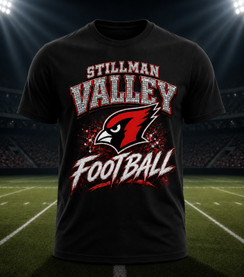 Stillman Valley Black Football Hype T-Shirt