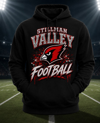 Stillman Valley Black Football Hype Hoodie