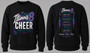 Illinois 8 CHEER COMPETITION Black Crewneck Sweatshirt
