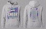 Illinois 8 CHEER COMPETITION Gray Hoodie