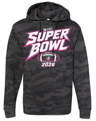 I8 Super Bowl 2026 Black Camo Hoodie Pink