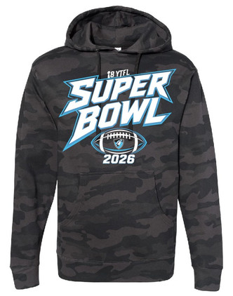 I8 Super Bowl 2026 Black Camo Hoodie Carolina