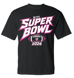 i8 Super Bowl 2026 Black Performance T-Shirt Pink