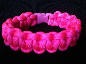 pink paracord bracelet