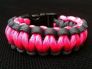 pink paracord bracelet