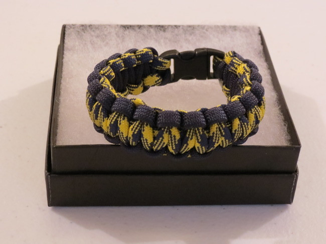 black and yellow bracelet