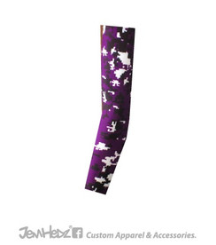 Purple/Black/White Digital Camo Arm Sleeve