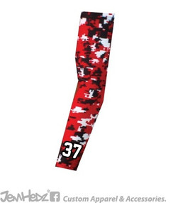 Red/Black/White Digital Camo Arm Sleeve