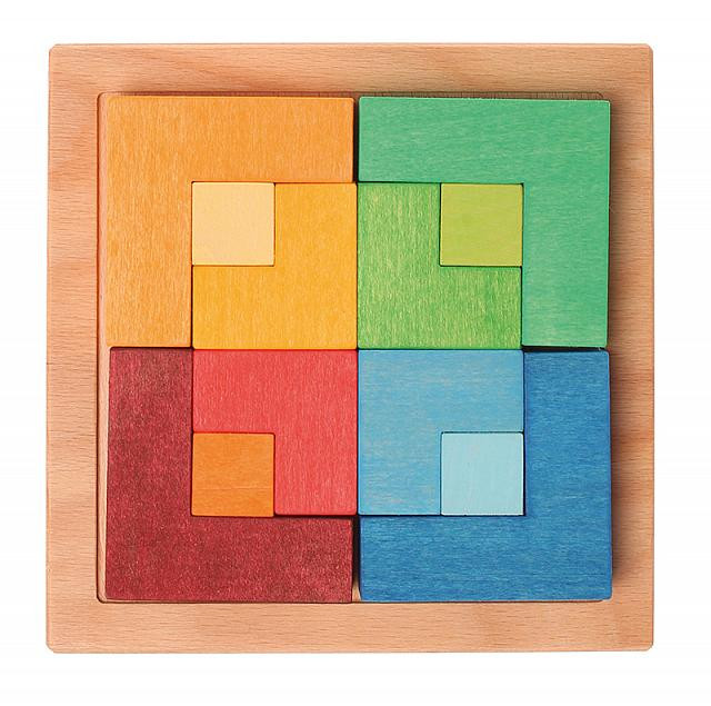 Ontwijken Informeer zonde Grimm's Creative Set Square Wooden Puzzle - The Playstore