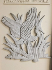 Winged Heron Stucco Art