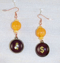 Close up view of Drop Earrings