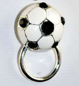 3/4 view of Soccer pin