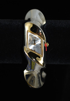 Front view of Twist cuff Watch Bracelet