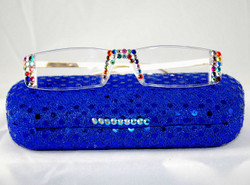 Another example of hard case w/mult-colored crystal readers