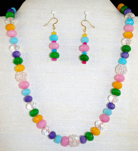 Full front of necklace set