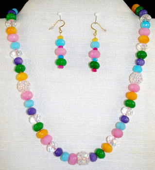 Full front of necklace set