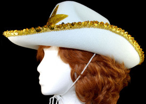 Side view of Cowboy Texas Lone Star hat