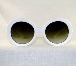 Frontal view to show round lenses