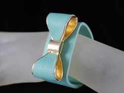 View of Aqua strap bracelet on hand model