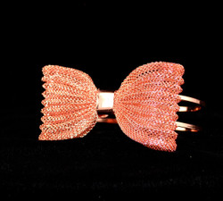 Front view showing copper bracelet