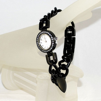 All-around view of chain link bracelet watch