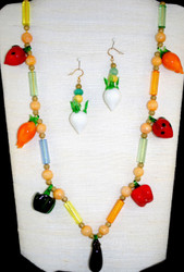 Full view of Vegetable glass beads