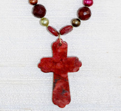 Close up view of Cross Pendant