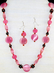 Full necklace set w/vintage Rose beads