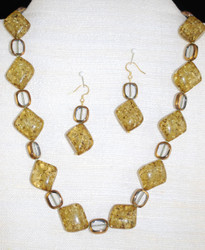 Full view of Amber necklace set
