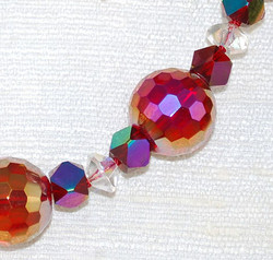 Close up view of Crystal beads