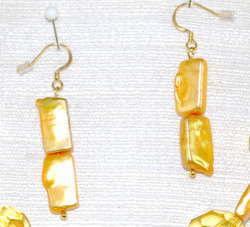 Close up view of Drop earrings