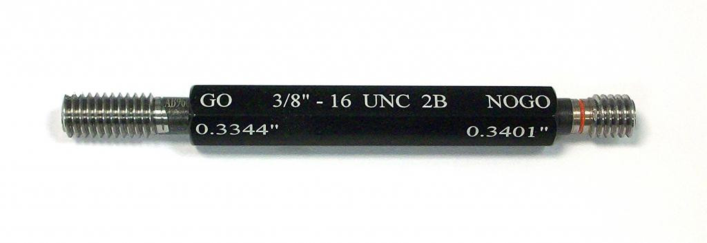 3 8 16 Unc Class 2b Taperlock Thread Plug Gage Set The Rymon Company