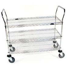 3 Shelf Wire Utility Cart 1848R3C