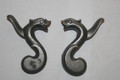Dolphin head percussion hammer pair