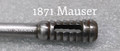 1871 Mauser rifle cleaning rod
