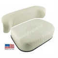 Seat Cushion Set  (2pc Cream Embossed)