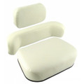 Seat Cushion Set  (3pc Cream Smooth)  
