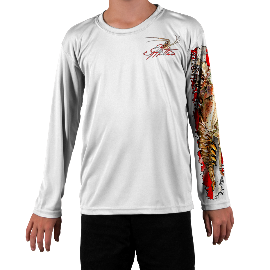  Strike Zone High Performance UPF 50+ Long Sleeve Fishing Shirt  by Jason Mathias Art - Hogfish Lobster Arctic Blue : Clothing, Shoes &  Jewelry