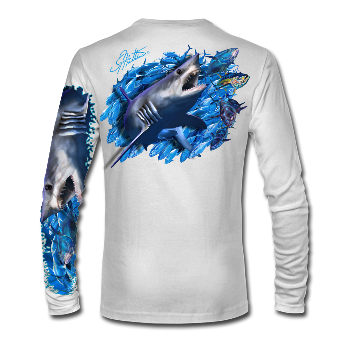 LS High Performance tee shirt (Redfish) - Jason Mathias Art Studios