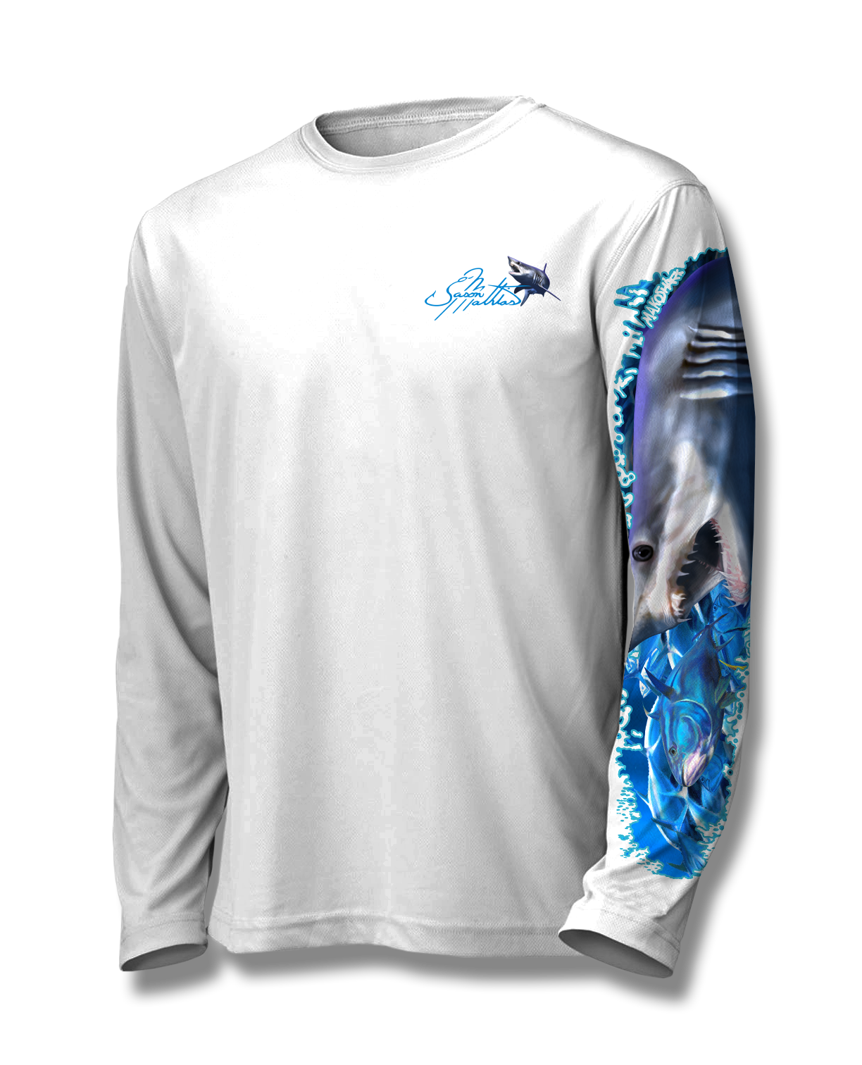 BlacktipH Mako Shark Quick Dry Performance Shirt - 4th of July Edition