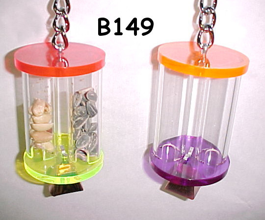 Double Treat Feeder Bell Plastic Bird Toys