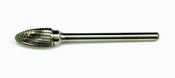 Carbide Stump Cutter - Flame - fine cut - 1/8" shank