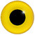 Glass Eyes (on wire) 8mm Yellow