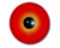 Blended Glass Eye - Red 9mm