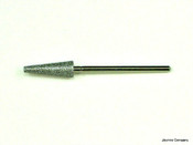 Diamond Tapered Cylinder 6mm - medium grit